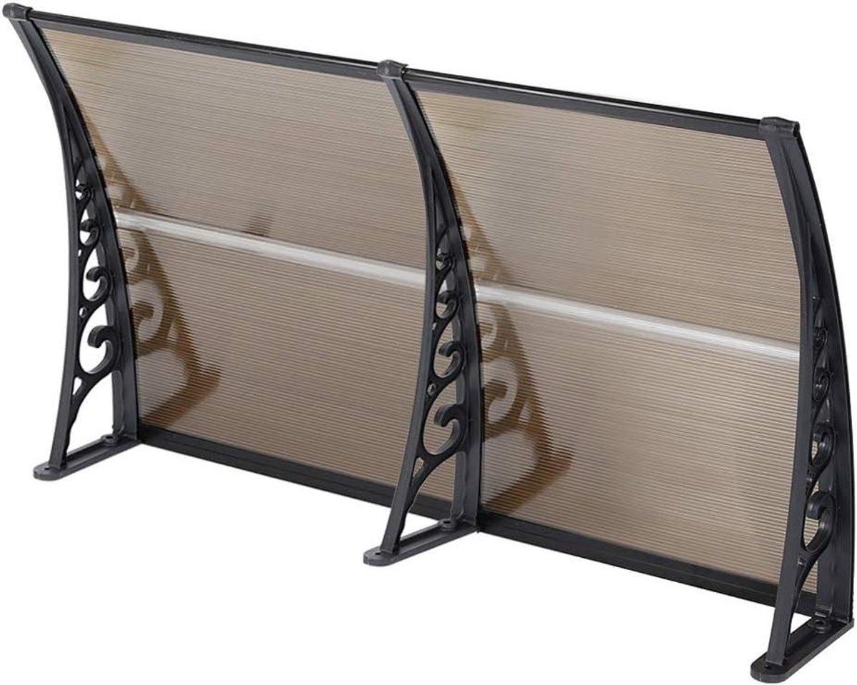 Deur Luifel - Voordeur Zonwering - Terras Bescherming - Weerbestendig Design - 100x200 cm - Blauwgroen