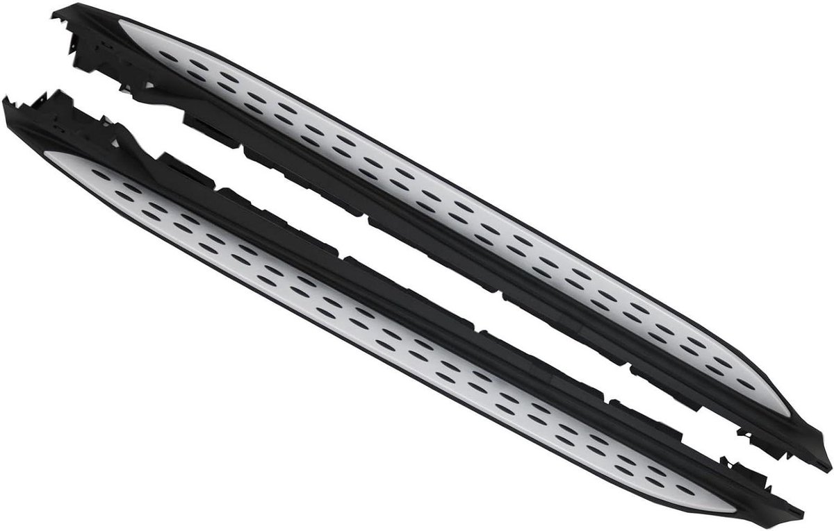Zijstappen Set - Treeplanken Auto - SUV Styling - Roestvrij Staal Aluminium - 207 cm Lengte - Zilver