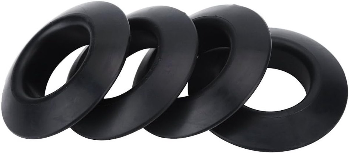 Duurzame Rubber Dripringen voor Kajak- en Kano-peddels - Set van 4 Praktische Accessoires voor Rafting en Watersport