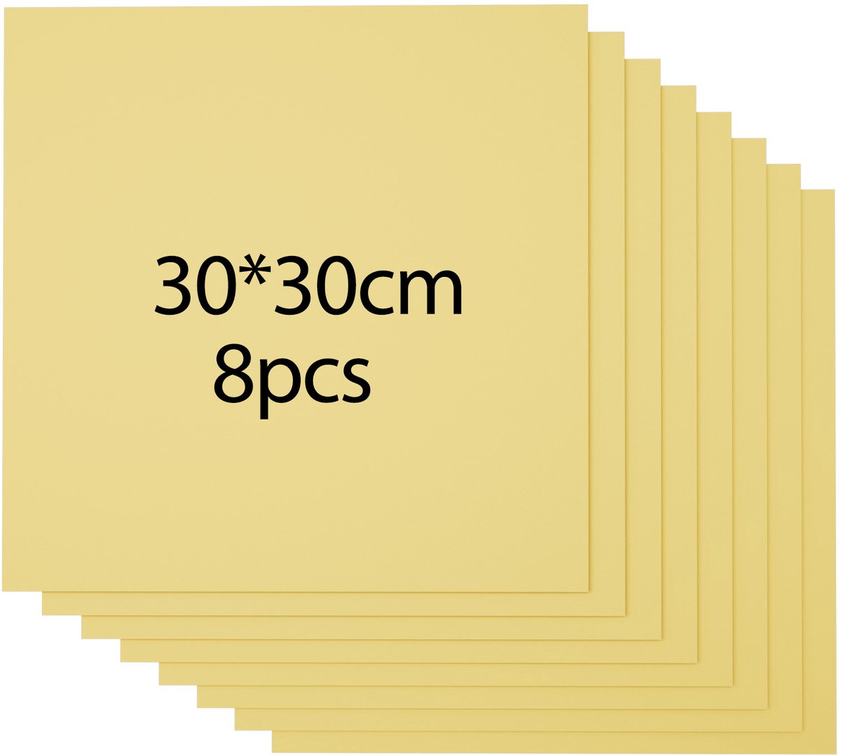 Creatorally 8 stuks Plaat - goud Multiplex Zonder Verf - Multiplex Platen - 3mm - 30x30cm - Perfect voor Pyrografie Lasersnijden CNC Fretwerk Rolzaag Freeswerk - Modelbouw Laser Snijden Graveren