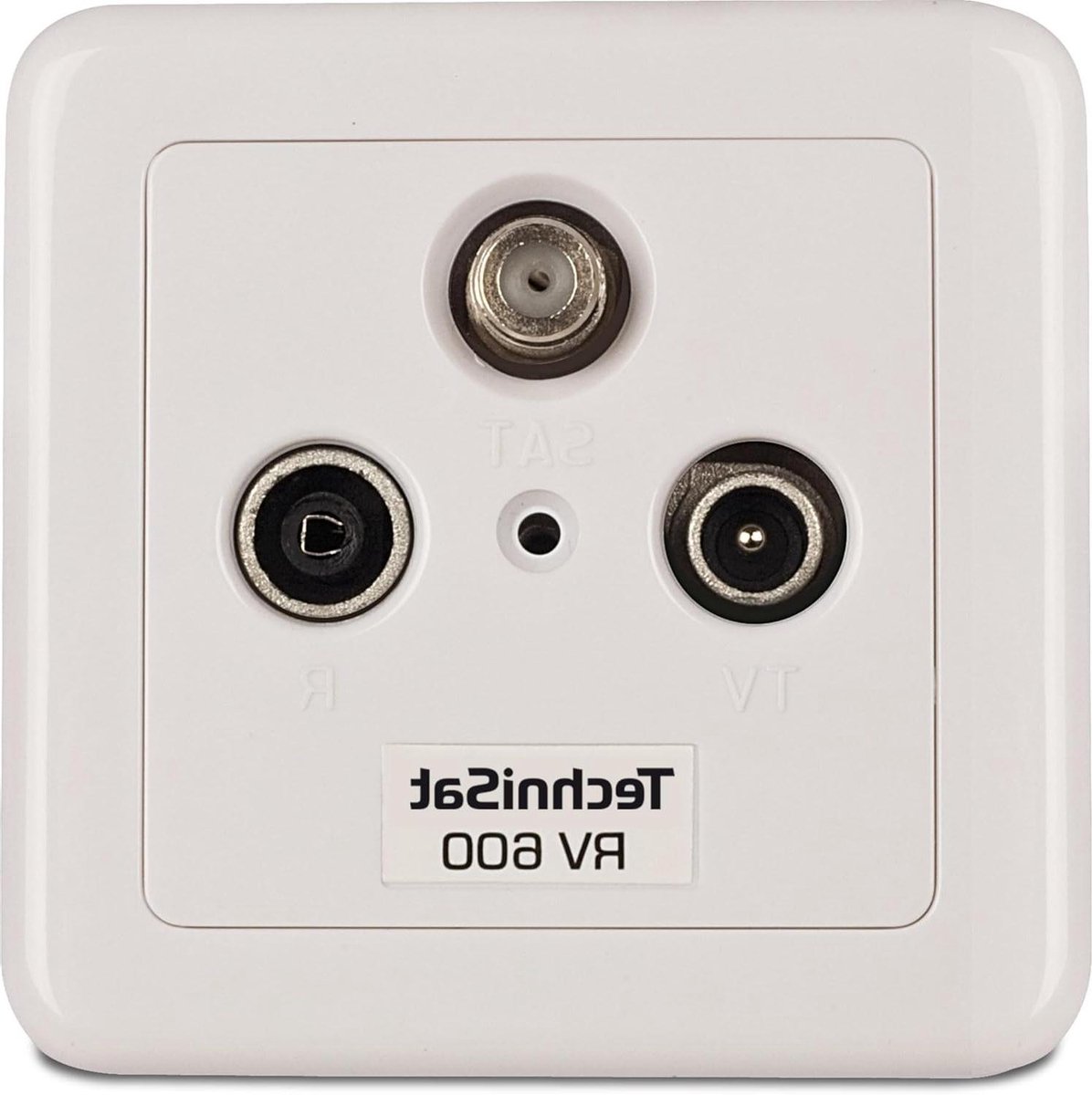 Satelliet Dose - TV Signaal - Signaal Verdelen - 10 dB Uitkoppeling - 5 x 8 x 8 cm - Wit