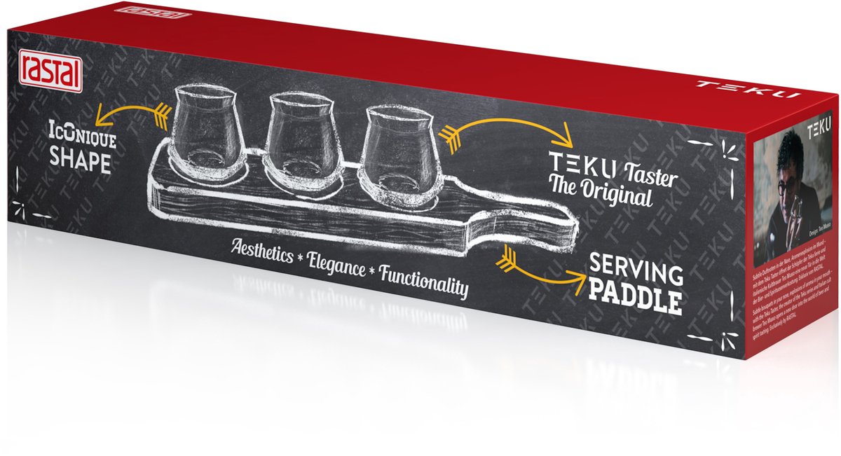 Rastal Teku Taster Flight - proefglazen - bierglazen