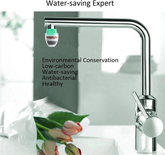 Waterfilter voor Waterzuivering - Kraanfilter - Waterzuiveraar - Keuken - Badkamer - Groen - Merkloos
