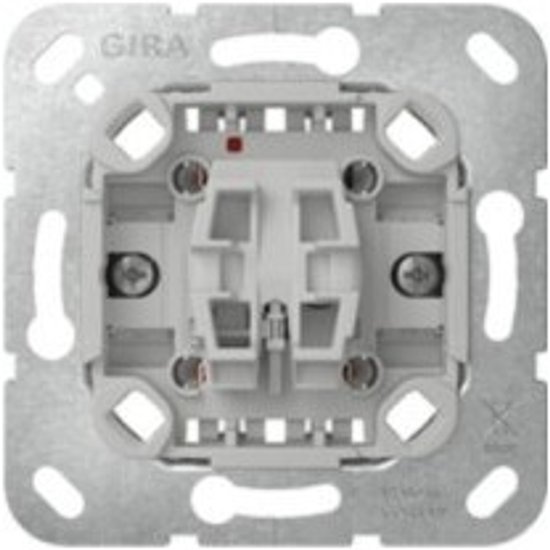 GIRA systeem 55 drukvlakschakelaar, grijs, zonder opdruk.