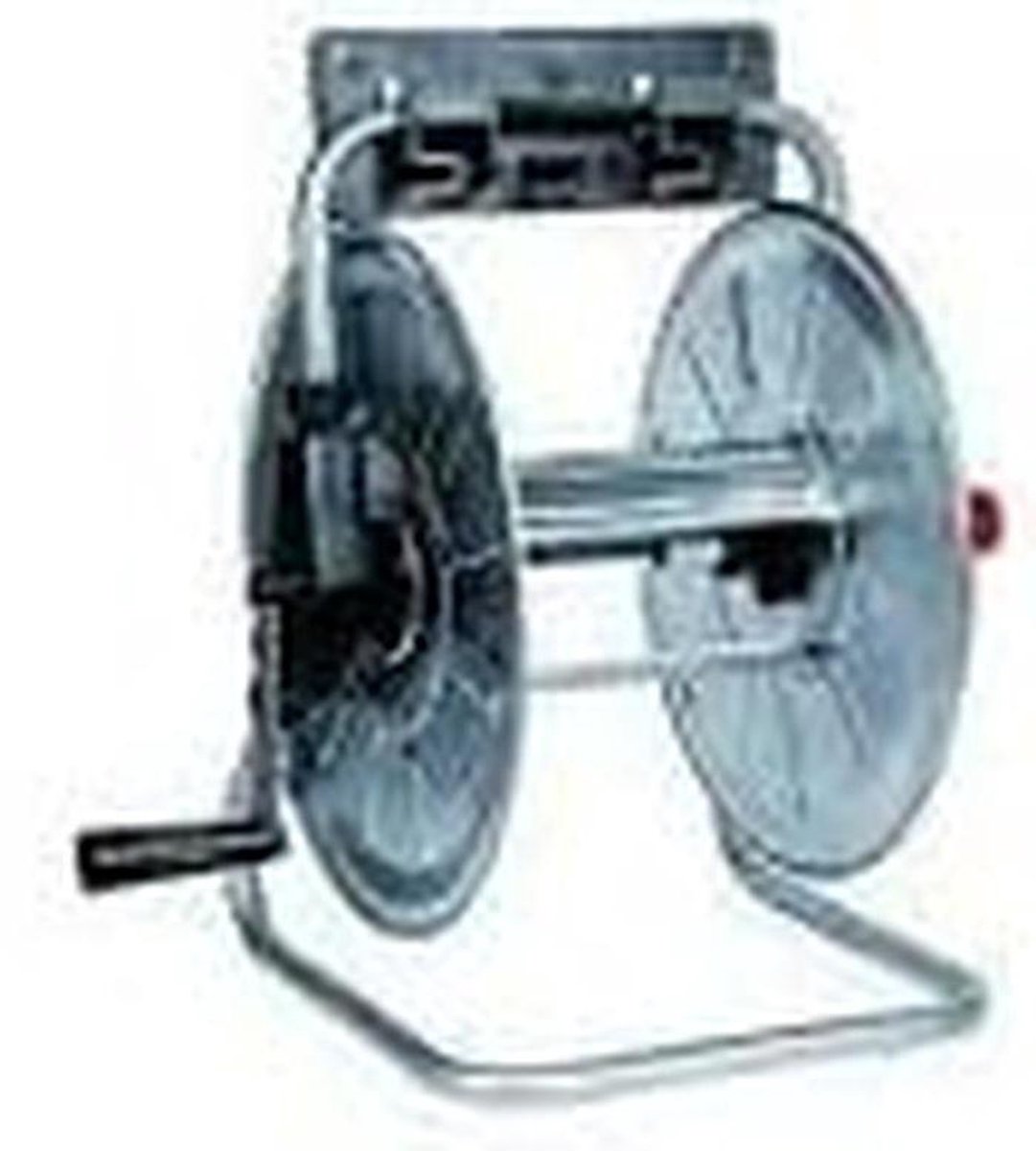 Slanghaspel - Mobiele haspel - Tuin besproeien - Gegalvaniseerd staal - 50 meter - Zilver