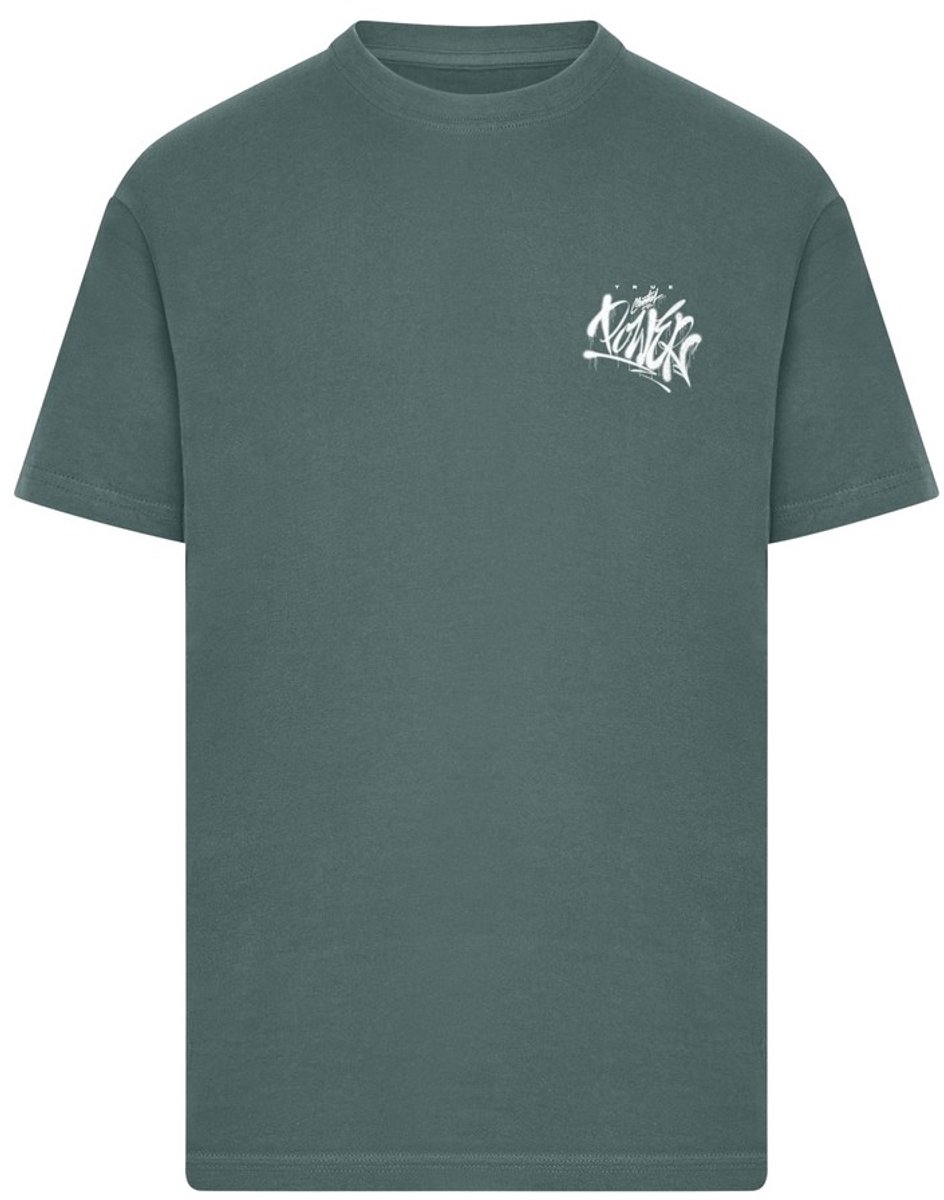 Mister Tee True Mental Power Heren Tshirt L Donkergroen