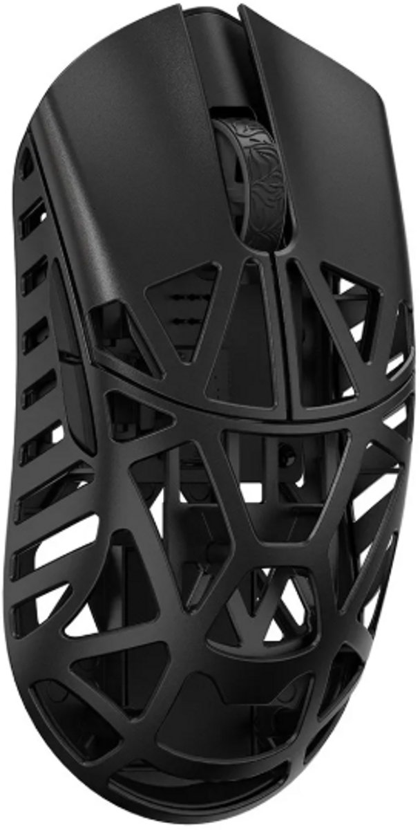 WLMouse Beast X Mini Pro Side Slits Black - Muis - Draadloos - 5 knoppen - 8000Hz - 30.000 DPI - PAW 3950HS - Omron optical switches - Zwart