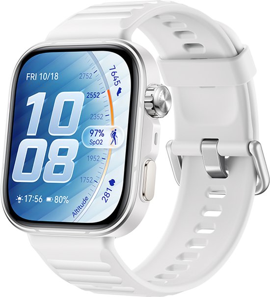 HUAWEI WATCH FIT 5 PRO- Wit - Premium ontwerp - Geavanceerde outdoor workout mogelijkheden - Professioneel gezondheidsmonitoring met TruSense - Compatibel met iOS & Android