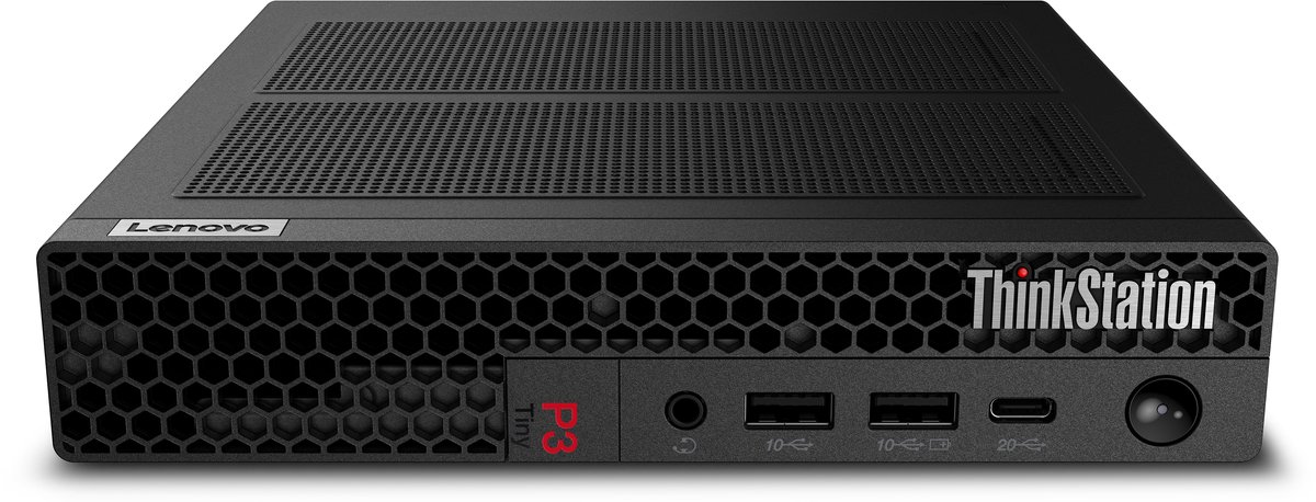 Lenovo ThinkStation P3 Tiny Gen 2 Intel Core Ultra 7 265 32 GB DDR5-SDRAM 512 GB SSD NVIDIA RTX A1000 Windows 11 Pro Mini PC Workstation Zwart