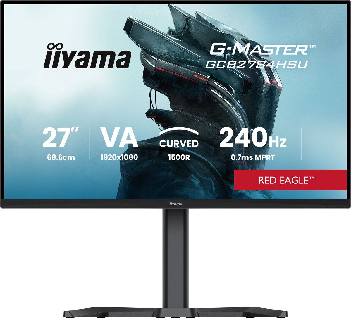 iiyama G-Master GCB2784HSU-B1 Red Eagle - 27 inch - 240Hz - Curved thumbnail 2