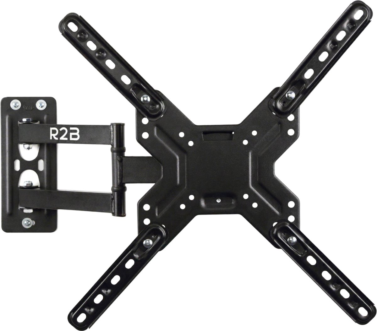 Bol.com R2B TV Beugel - 26 t/m 60 Inch - Vesa 400 x 400 (max) - Muurbeugel TV 60 inch - TV Beugels Draaibaar en Kantelbaar - TV Beugel - Televisie Beugel aanbieding