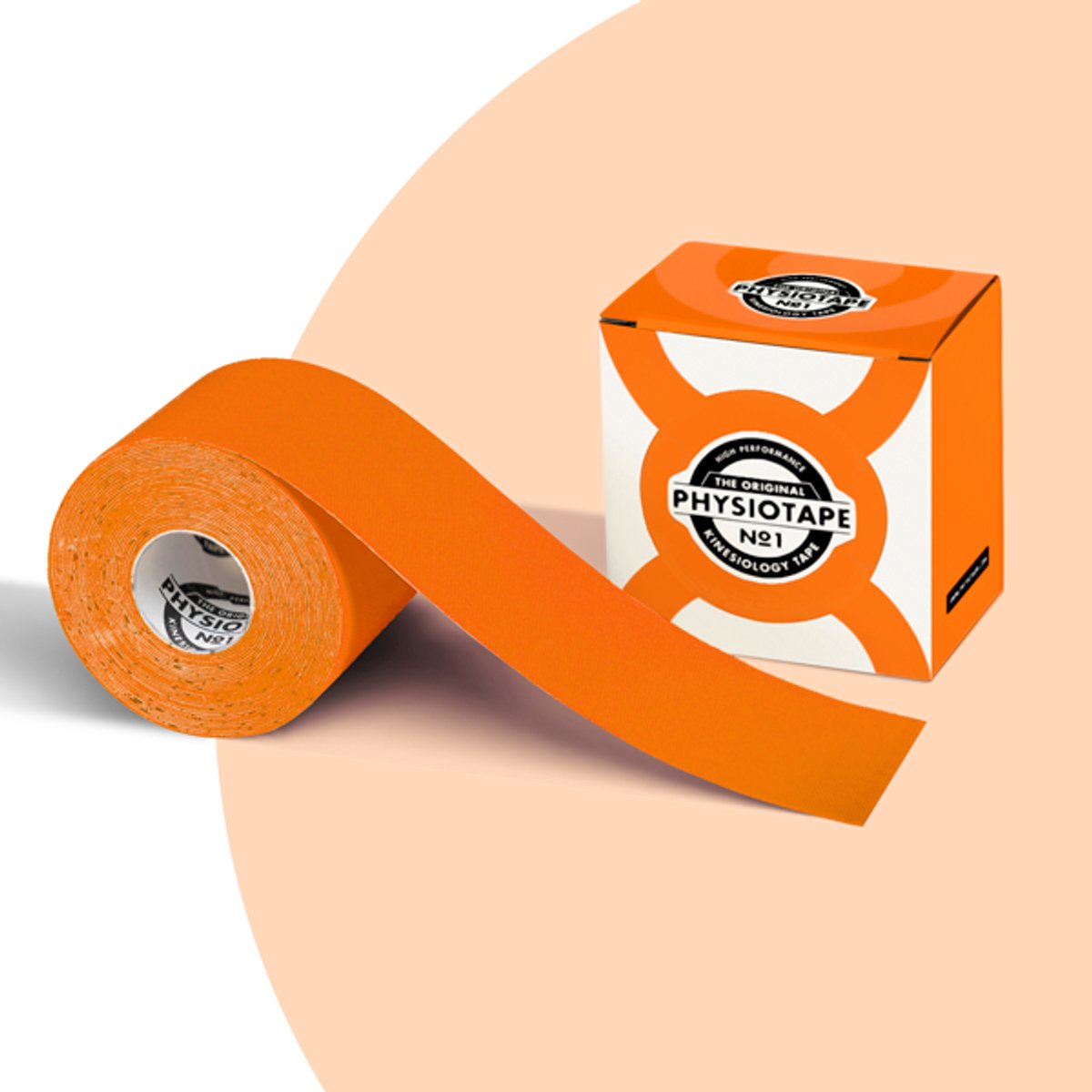 PhysioTape No1 - Oranje - Kinesiotape - 5cm x 5m