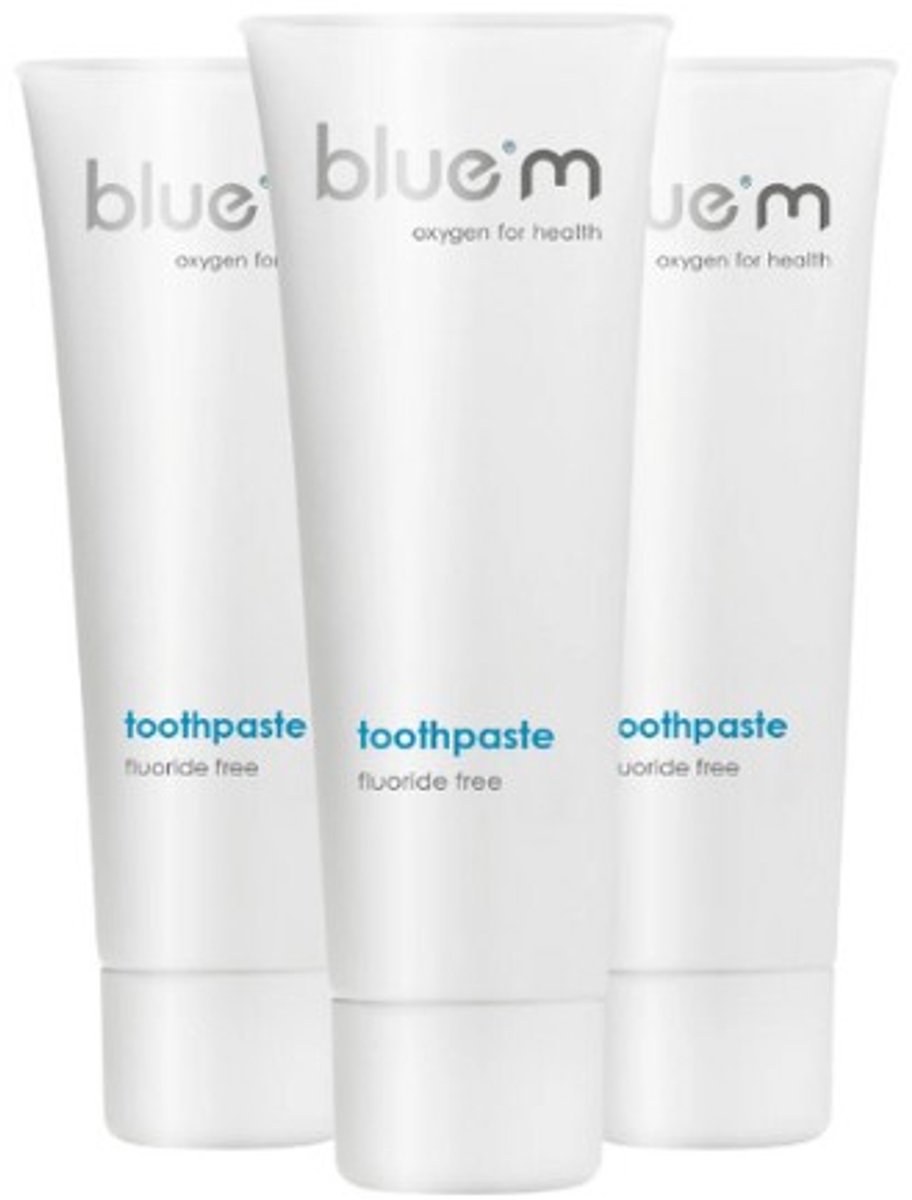 Bluem Tandpasta - 3 Stuks - Fluoridevrij - Voordeelverpakking