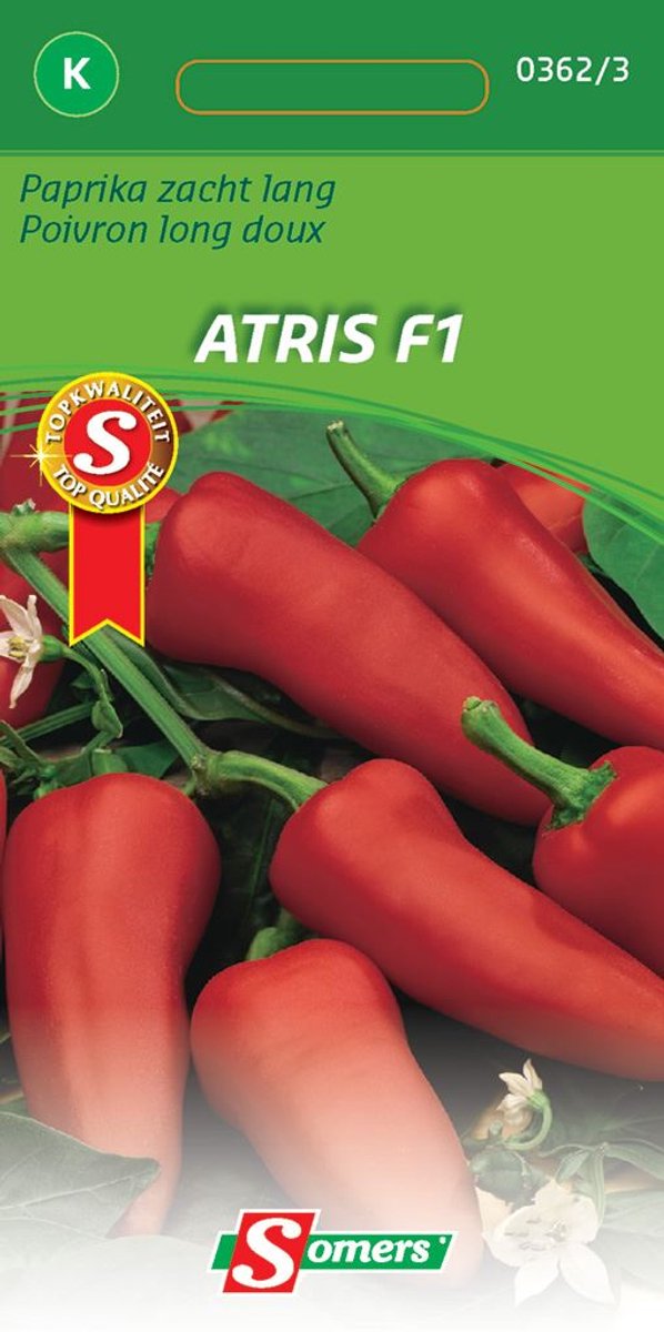 Somers zaden - Paprika Zacht Lang Atris F1