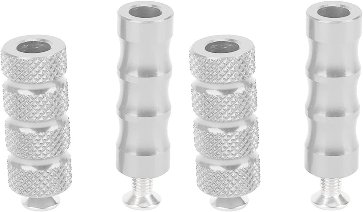 CNC Motorfiets Knurled Shifter Pegs - Antislip Voetsteunen voor Versnellingspedaal en Remlever met 6mm Gat voor Montage - Duurzame Motoraccessoires