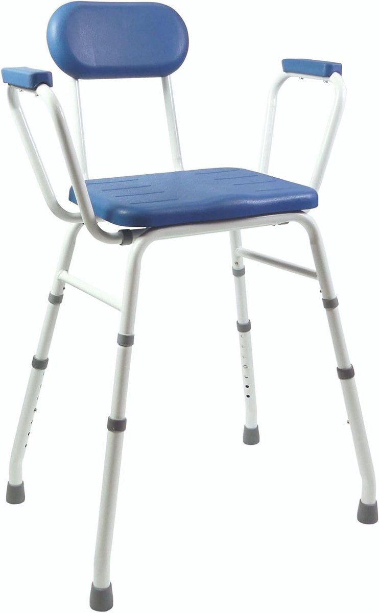 Hoge Keukenstoel - Keuken Hulp - Maaltijden Bereiden - Waterdicht Schuim - 67 cm Hoog - Wit