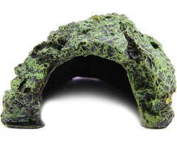Natuurlijke Schuilplek voor Reptielen, Terrarium Decoratie met Schuilgrotten voor Schildpadden en Hagedissen (Klein)
