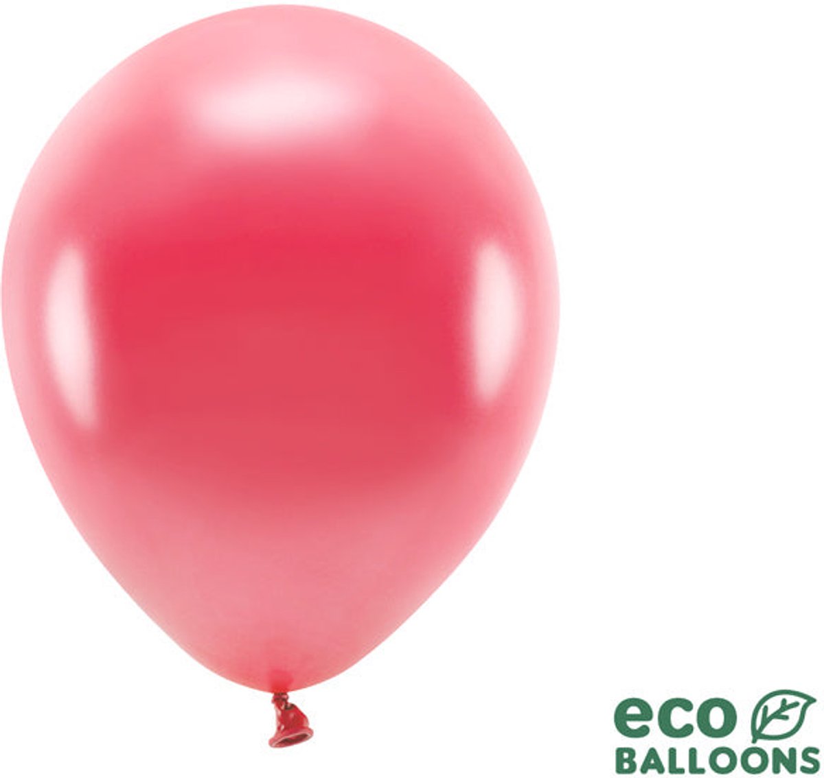 Metallic Ballonnen Lichtrood Premium Organic (10st)