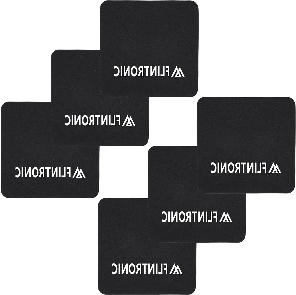 Neopreen Trainingspads voor Gewichtheffen, Bodybuilding en Fitness - 6 Stuks met Handvatten voor Volwassenen, Unisex, Zwart