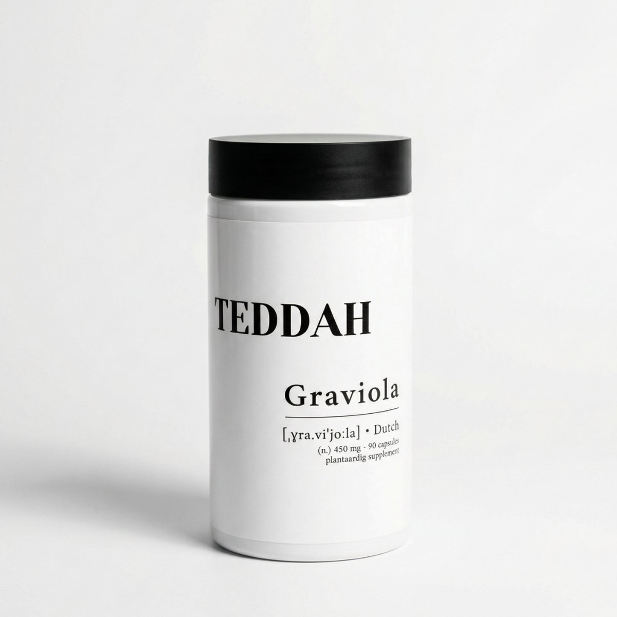 TEDDAH Graviola Zuurzak - 450 mg - 90 capsules - Puur Natuur - Zonder Toevoegingen - Vegan