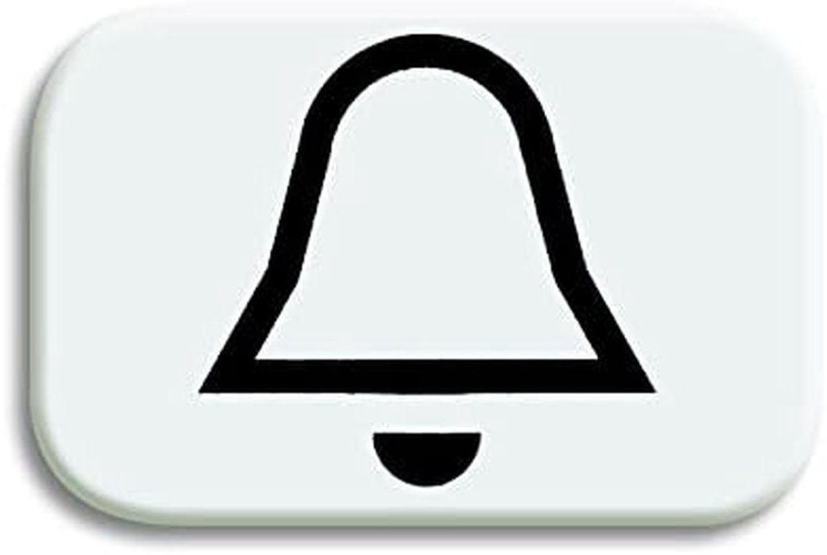 Drukknop Symbool - Bel Knop - Voordeur Bediening - Inbouw Model - 5 x 5 cm - Kleurrijk