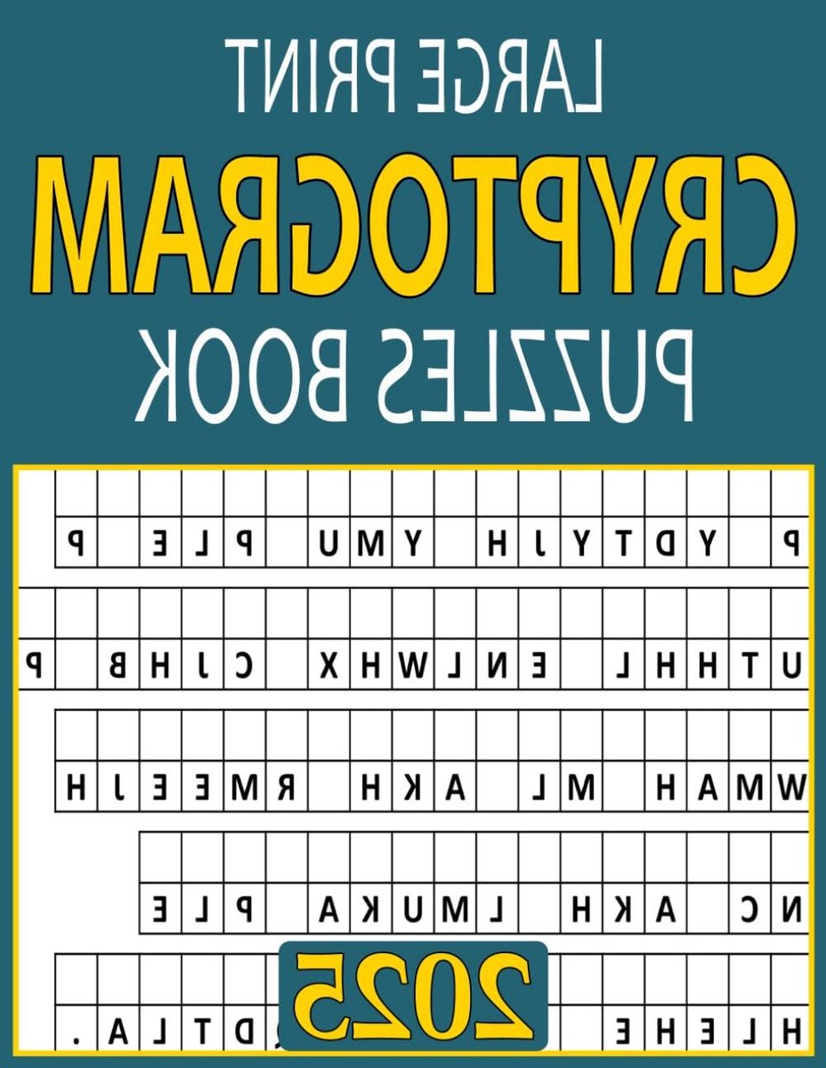 Cryptogram Puzzelboek - Woordraadsels Puzzels - Mentale Uitdaging - Grote Letterdruk - 107 Pagina's - Wit