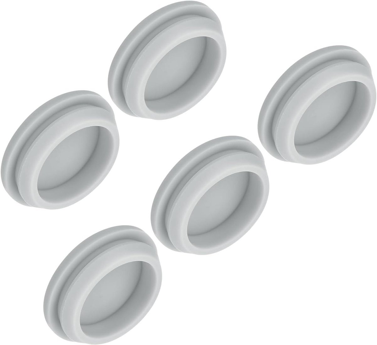 Siliconen Gatstoppers - Rubberen Afsluiters - Afschermen van Gaten - Hoge Elasticiteit - 30 mm Montagegat - Grijs