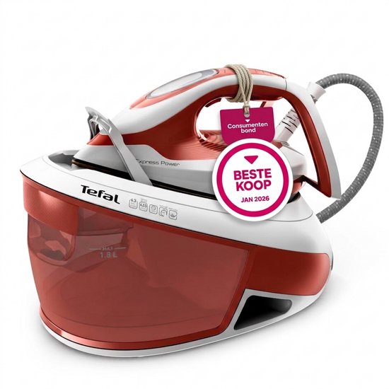 Tefal Express Power SV8110 - Stoomgenerator - 6.3 Bar - 120 g/min Stoomafgifte - Anti-Kalk - Snel Opwarmen