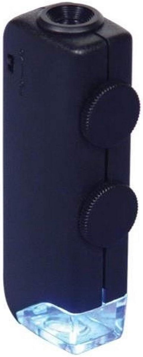 Verlichte Zakmicroscoop - Loupe Vergrootglas - Kleine Details Zien - Vergroting 60-100x - 3.8 x 8.9 cm - Natuurlijk