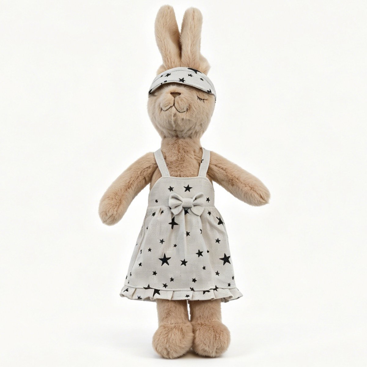 Bloemetje & Bear｜Lumi Knuffel Konijn 34 cm – met schattig jurkje en hoedje– Superzacht Pluche – Knuffelbaar Knuffeldier – Cadeau voor Kinderen & Volwassenen – Zacht Speelgoed