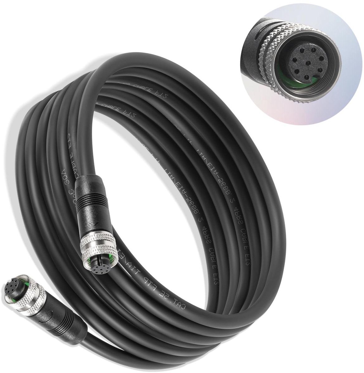 Ethernet Kabel - Netwerkkabel - Apparaten Verbinden - 8-pins Connector - 46 Meter - Zwart