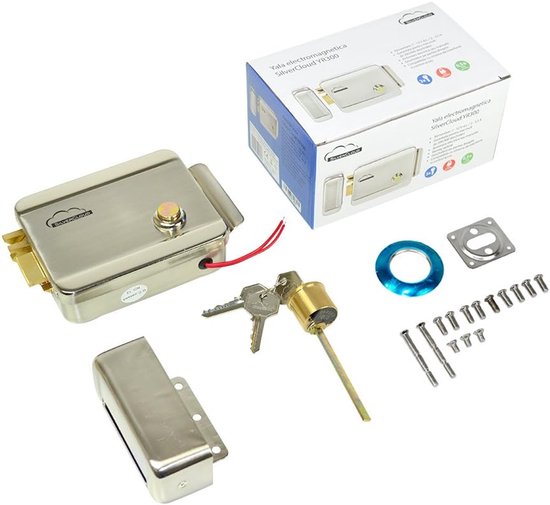 Video Intercom Systeem - Deurcamera Set - Toegangscontrole Huis - Elektrisch Mechanische Ontgrendeling - 7 Inch Display - Zilverkleurig van Merkloos — afbeelding 2