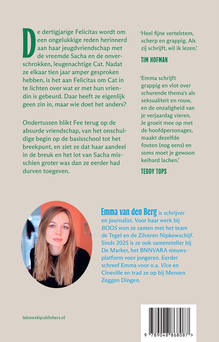 We zijn hier niet om vrienden te maken - back cover
