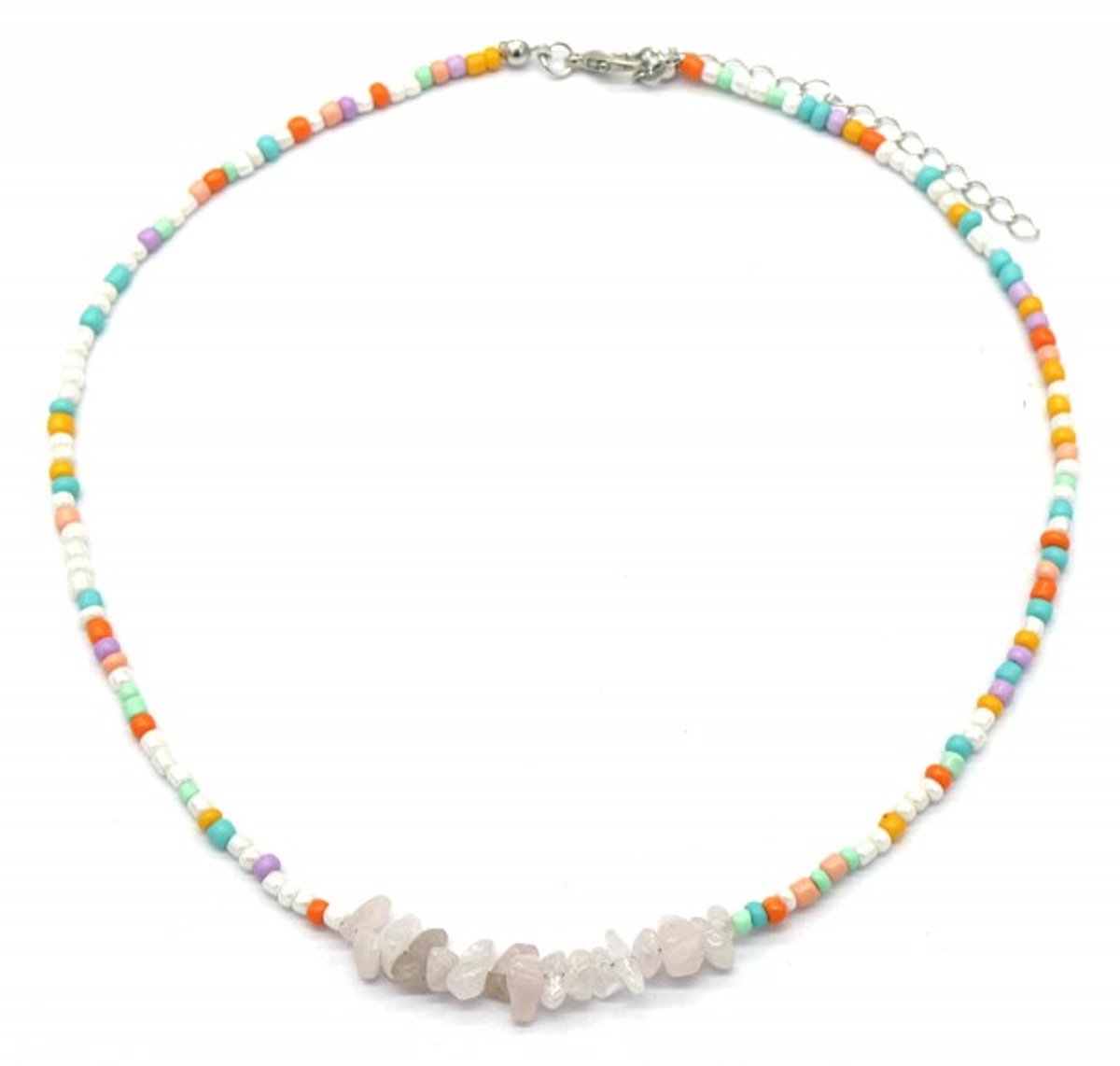 She life style - Multi kleuren ketting met stenen kralen - Multi