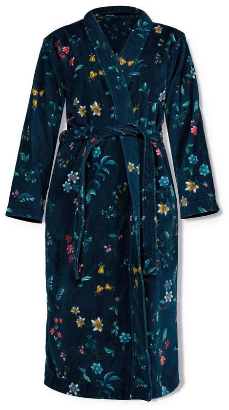 Pip Studio Les Fleurs Badjas - Donker Blauw - XXL