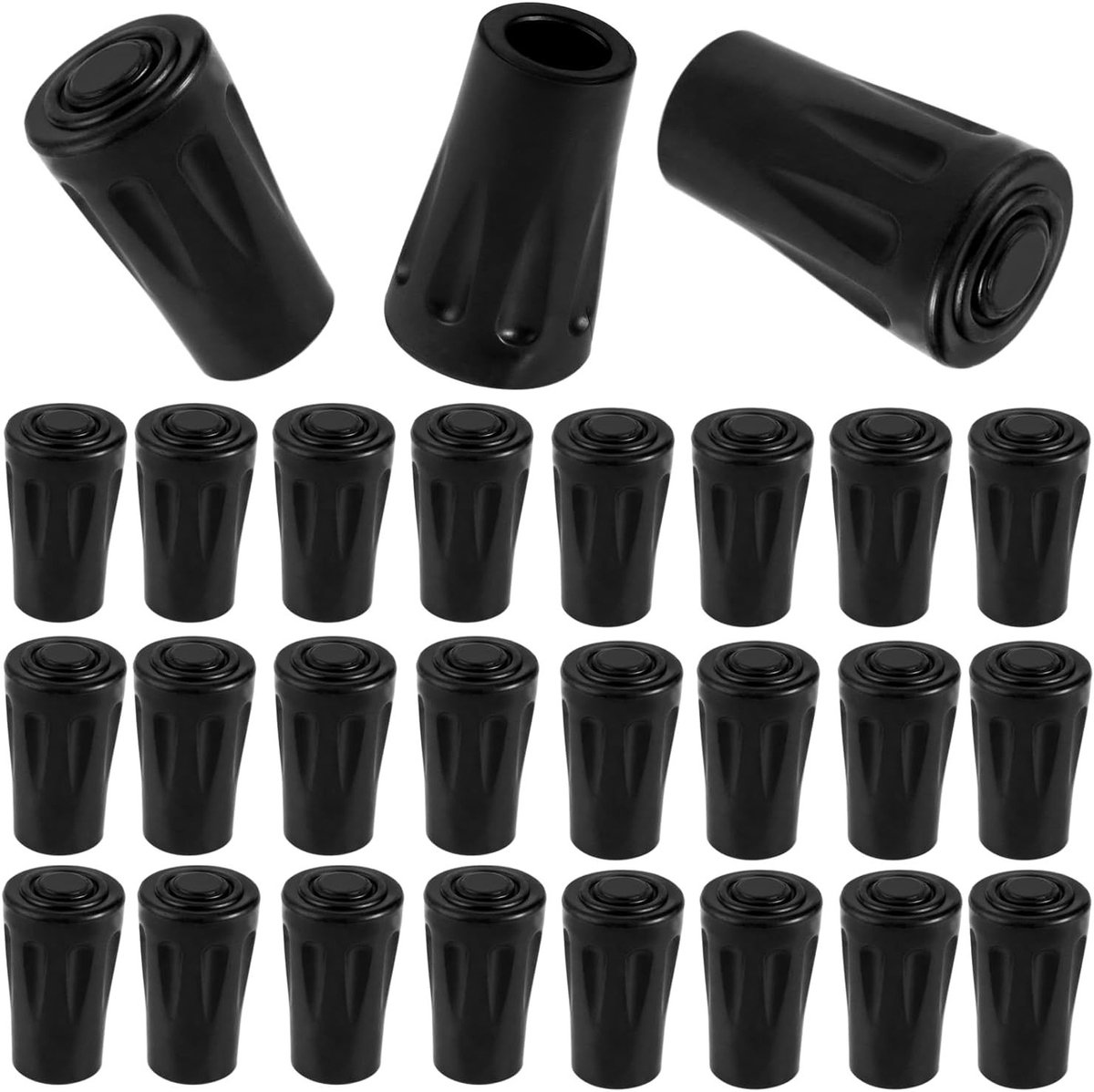 24 Stuks Rubber Buffers voor Nordic Walking Stokken - Antislip Pads, Duurzaam en Universeel, 11 mm