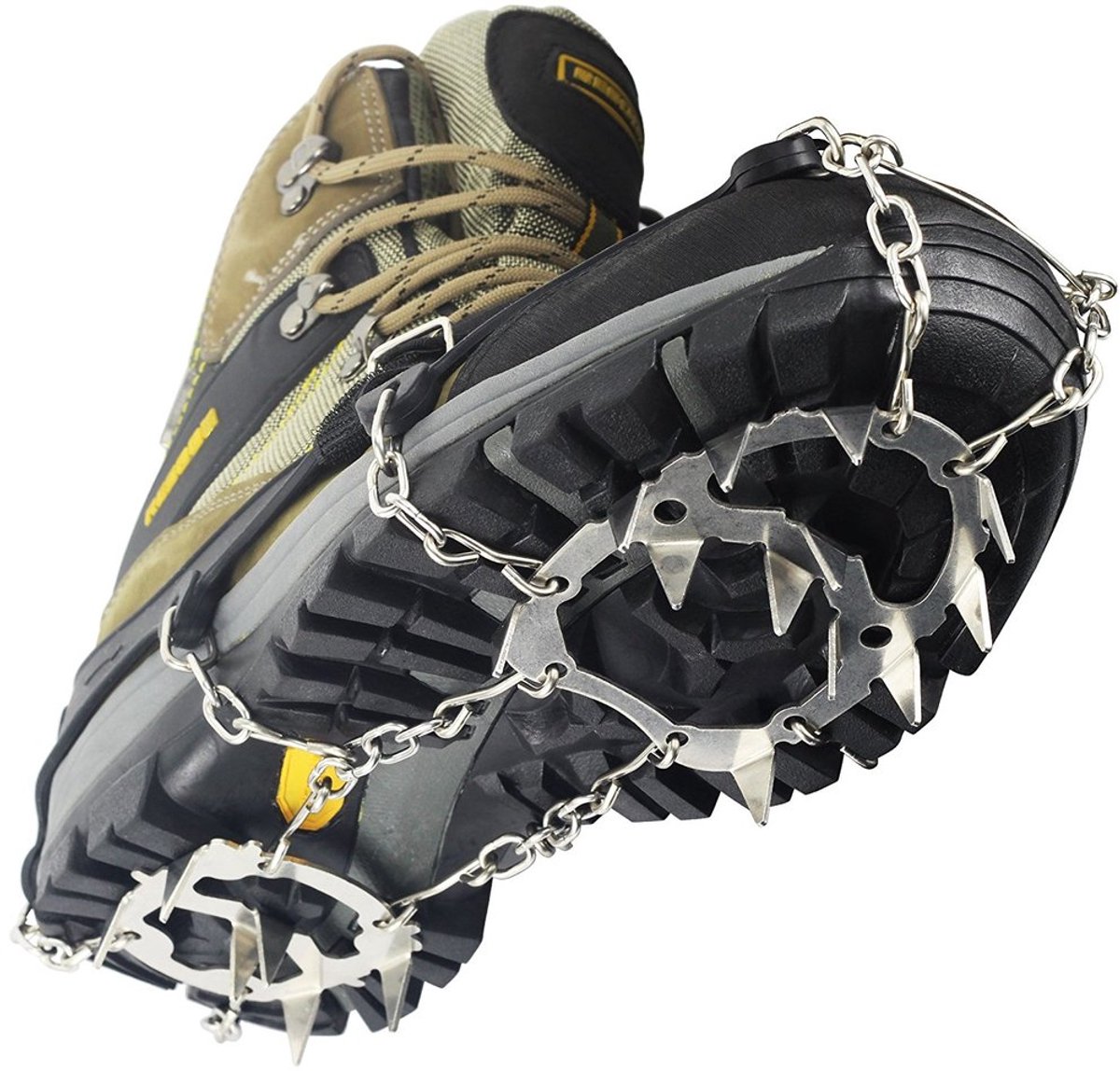 Antislip/noppen voor schoenen met 18 stalen tanden/noppen (L)