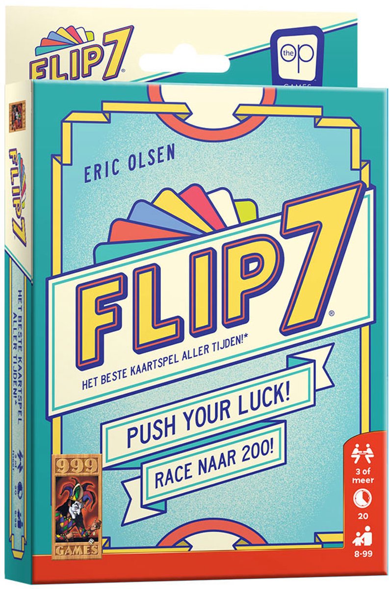 999 Games - Flip 7 - Nederlandse versie! - Zenuwslopend Kaartspel - Snel en Makkelijk te Leren - Het ideale kaartspel voor kleine en grote groepen - Partyspel - Compact Familiespel — afbeelding 10