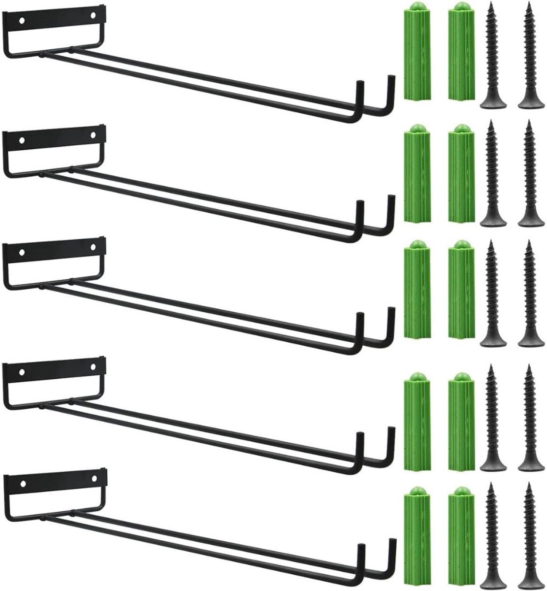 HEZIVO® Wijnglazenhouder - Wijnglazenrek - Ophangrek Wijnglazen - Wijnglashouder - 5 Stuks