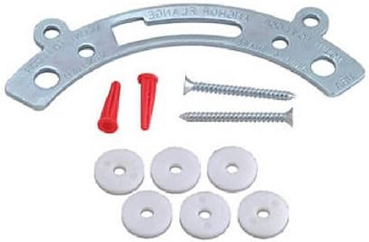 Toilet Flens Reparatiekit - Afvoer Reparatie - Sanitair Repareren - Metalen Beugel - 1 Stuks - Niet gespecificeerd