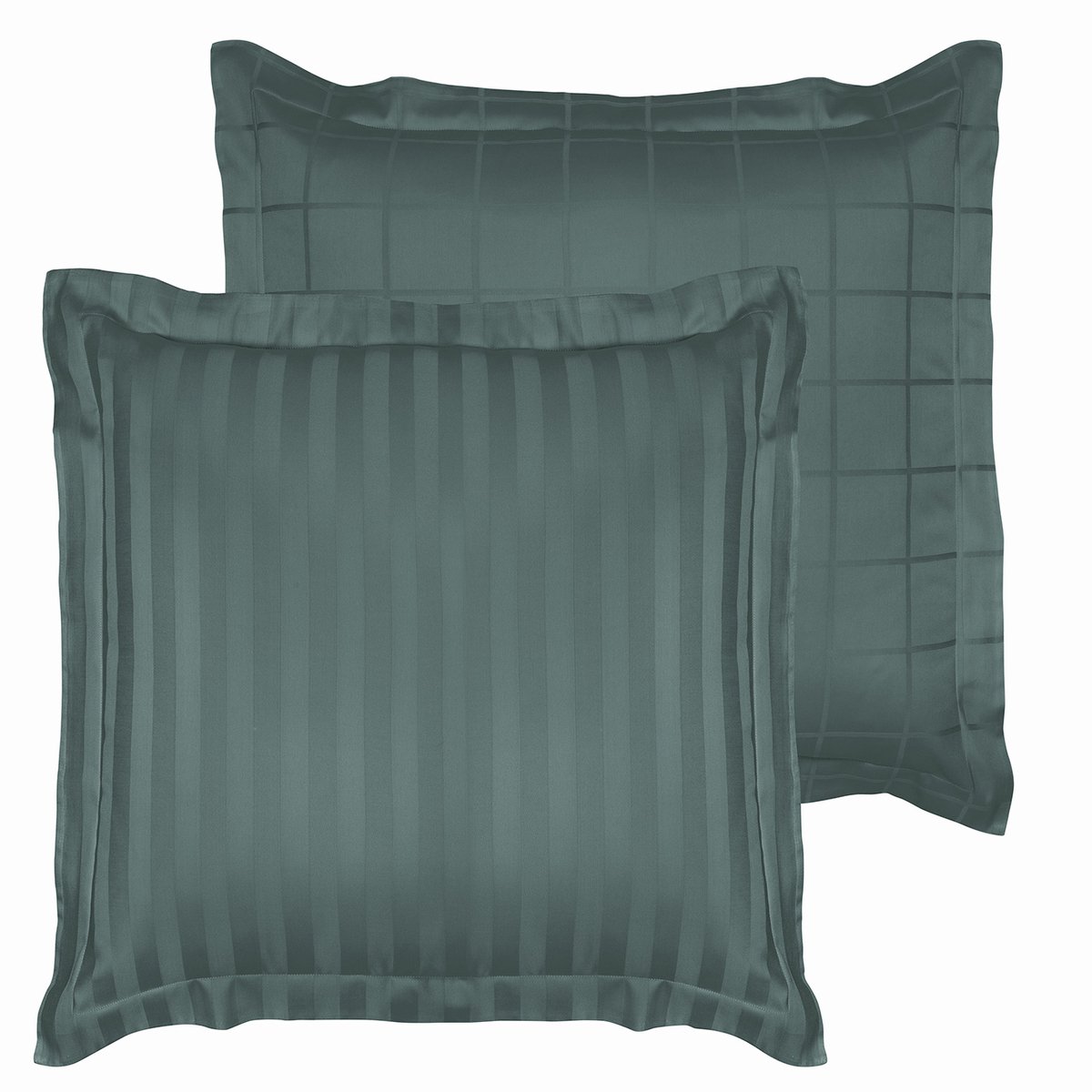 De Witte Lietaer Kussensloop Zygo Atlantic - 60 x 70 cm - Groen - Katoen Satijn