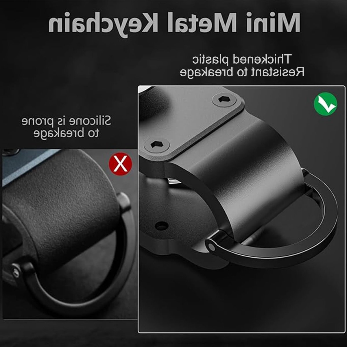 Compacte metalen sleutelhanger voor het opbergen van sleutels, ideaal voor mannen en vrouwen, ruimtebesparend en duurzaam