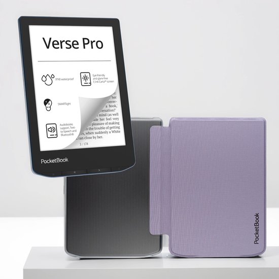 PocketBook Verse Pro Azure e-reader – Inclusief Transparan ... - cover
