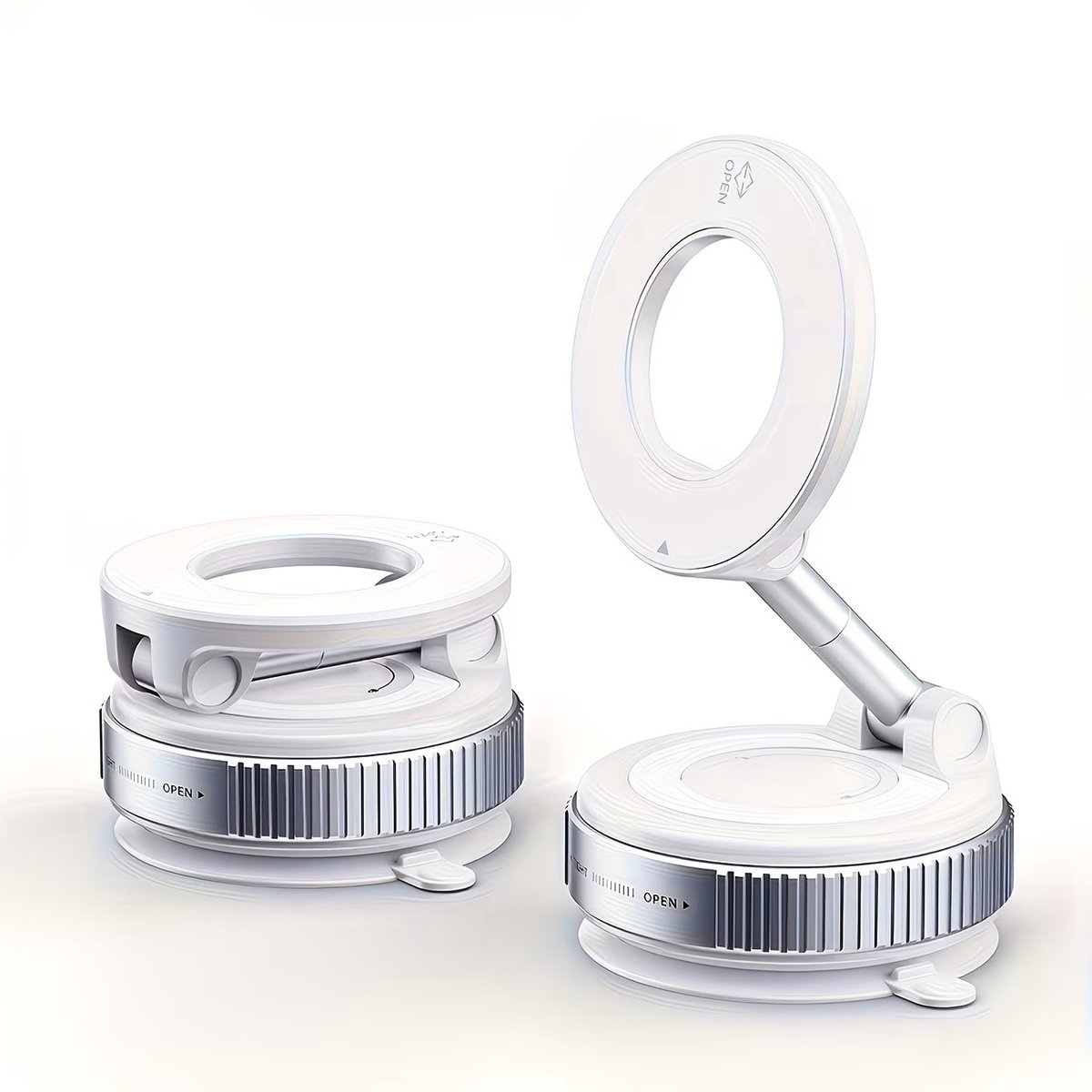 Magnetische Telefoonhouder Opvouwbare - Mobiele Standaard WIT