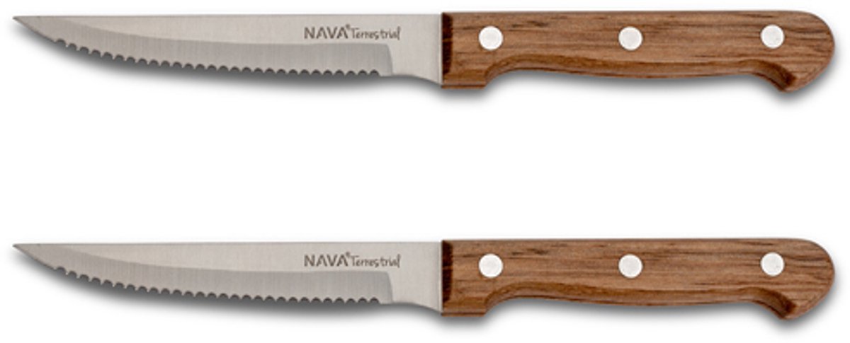 Steakmes Nava wood 11cm set van 2