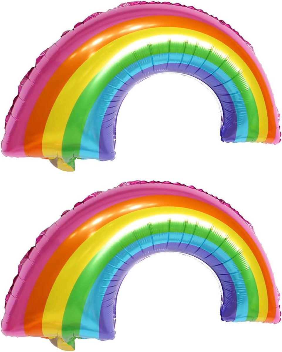 Kleurrijke Regenboog Ballonnen voor Feestjes, Schattige Cartoon Ballonnen, Decoratie en Speelgoed voor Kinderen