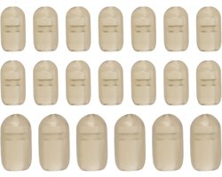 100 Stuks Karpervis Swivel Stop Parels - Voer - Coarse Spinner - Geschikt voor Vissen - Snelle Verwisseling - Vissen Accessoire Kit (5x9mm, 4x7mm)