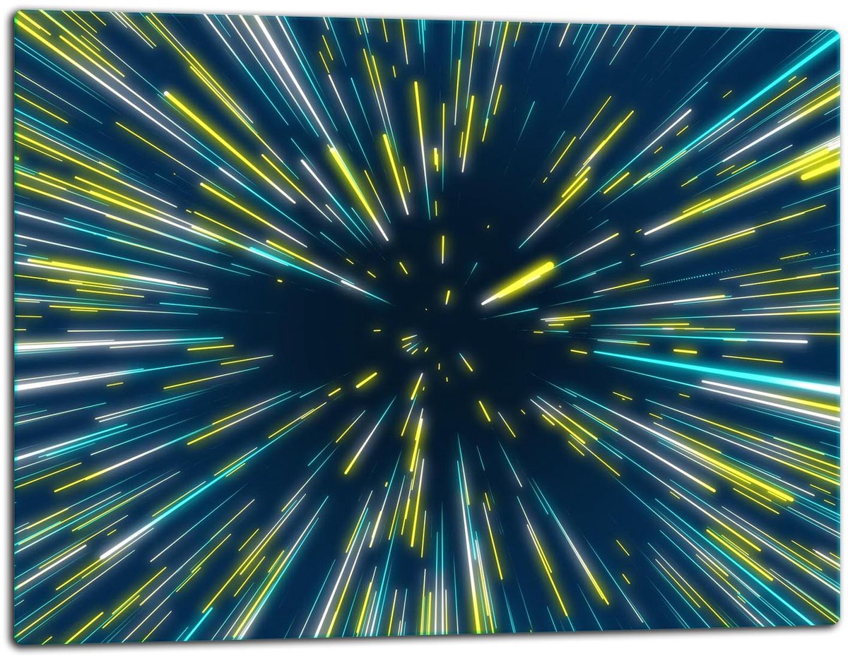 TMK ArtDeko - Snijplank - Glas - 52x40 cm - Met sterrenmotief