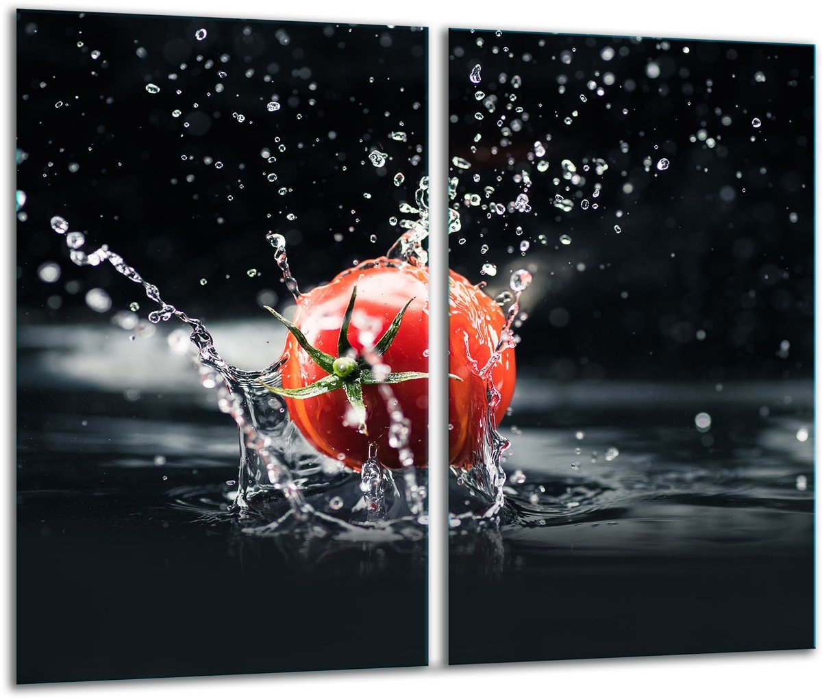 TMK ArtDeko - Glazen Snijplank - 30x52 cm - Zwarten