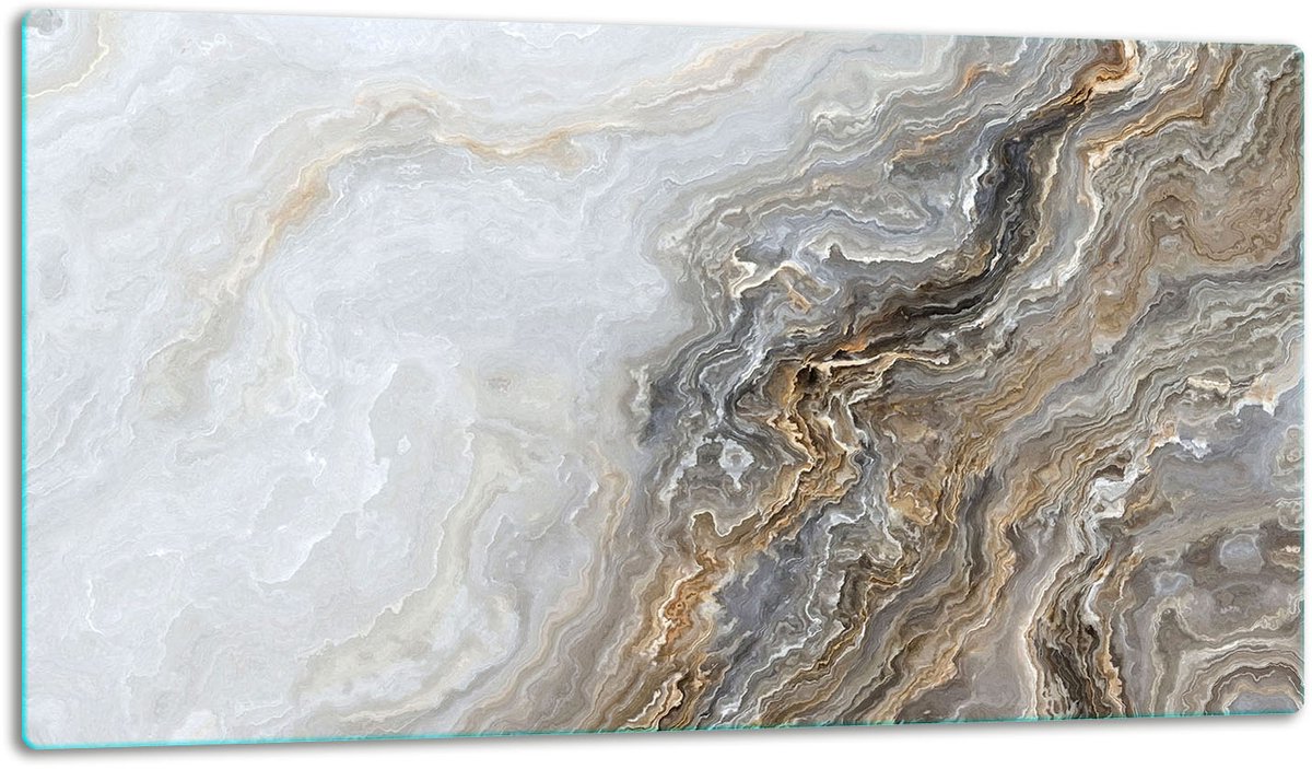 TMK ArtDeko - Snijplank - Glas - 52x30cm - Marble Motief